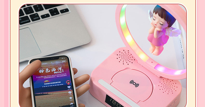 Angel Girl Magnetic Suspension Bluetooth Clock Speaker