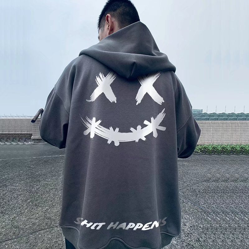 Men's Ins European And American Trendy Plus Velvet Plus Size Sweater