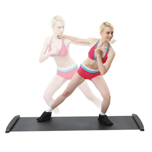 Slide Board Speed Skating Training Mat Sliding Board Portable Sliding Board For Leg Exercise Ice Hockey Short Track Home Gym Fitness Practice