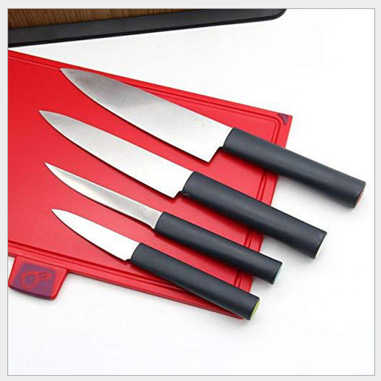 Stainless Steel Gift Knife With Cutting Board Suit