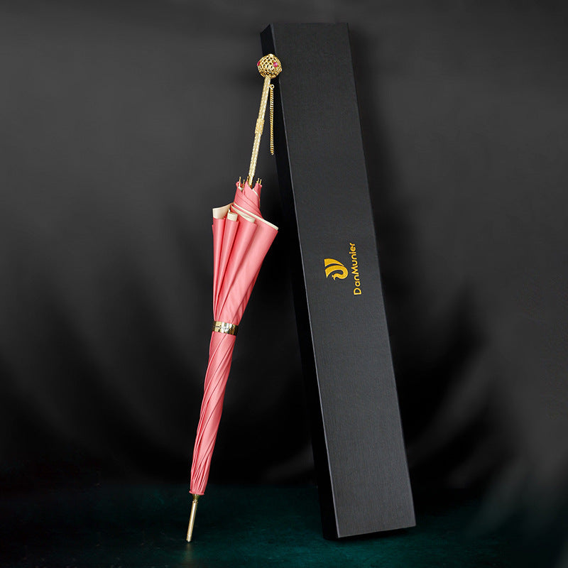 Linglong Ball Solid Color Design Art Craft Umbrella