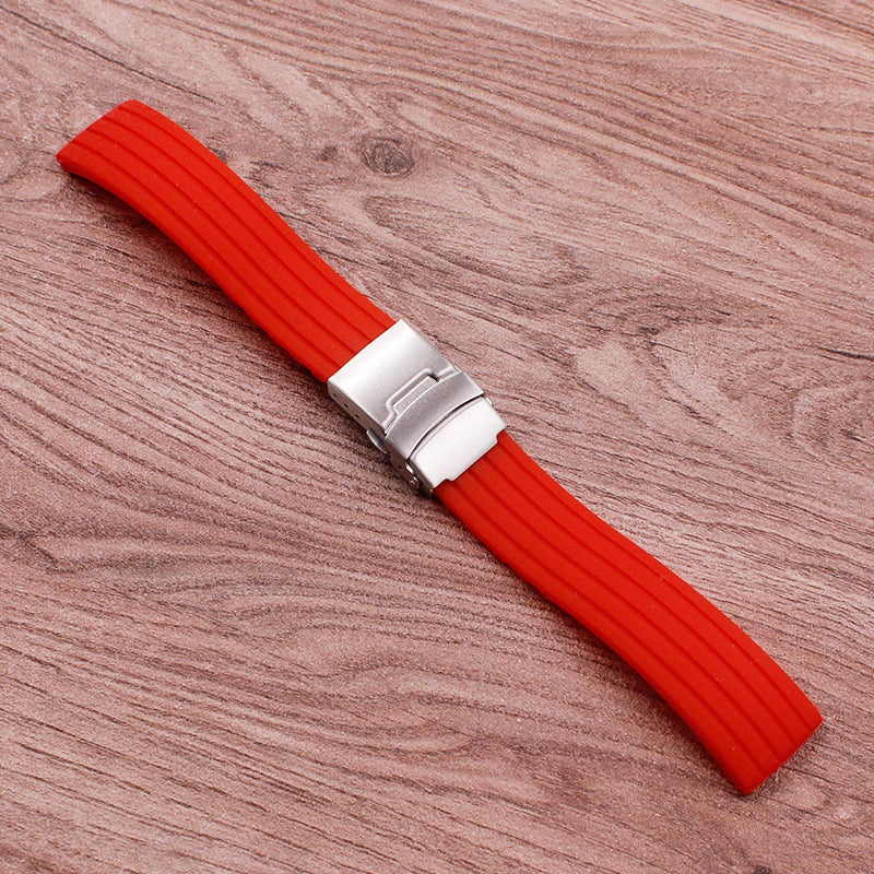 Stylish Car Tread Pattern Over A Rubber Strap