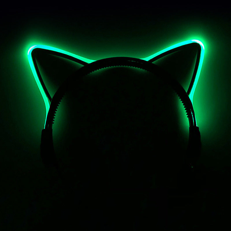 Cool Light Hair Hoop Halloween Led Cat Ears