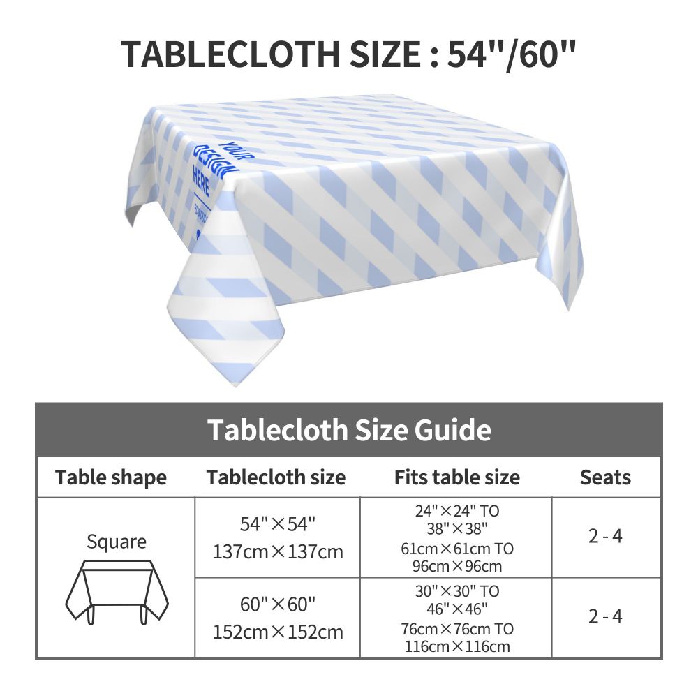 Anti-splash And Oil-proof Square Decorative Tablecloth