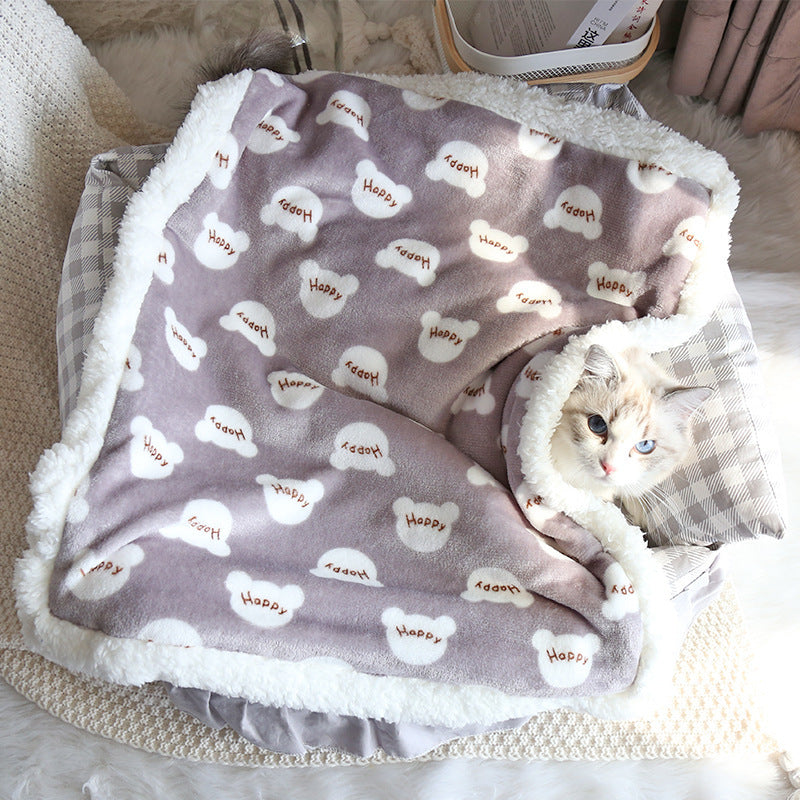 Winter Warm And Thick Flannel Pet