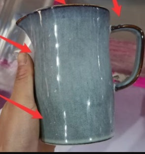 Kitchen Fork Spoon And Chopsticks Storage Bucket Retro Vase Ceramic Kettle Slightly Flaw