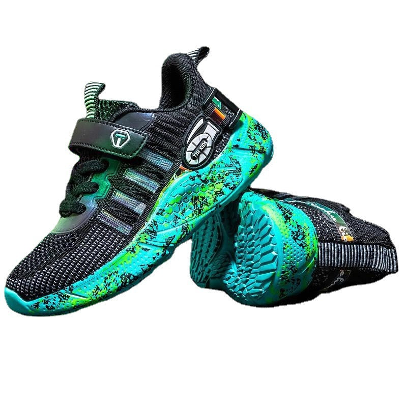 Spring And Autumn Boys Sneakers Children's Net Red Daddy Shoes