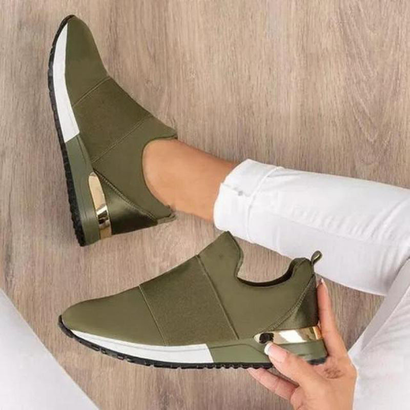 New Style Flying Knit Socks Shoes Stretch Cloth 43 Size Women's Shoes