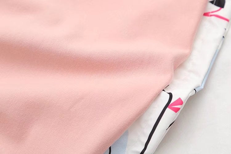 Printed Loose Plus Size Long-sleeved Hooded Zipper Jacket Women