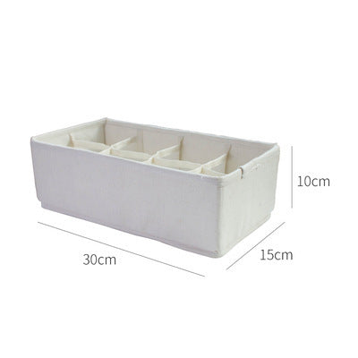 Household Multi-grid Folding Fabric Underwear Storage Box