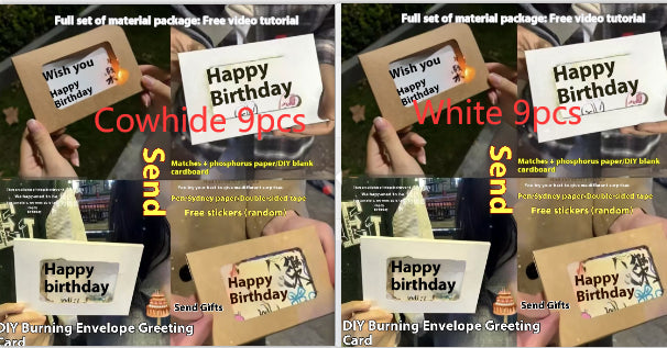 Handmade DIY Greeting Birthday Envelope Cartridge Material Package