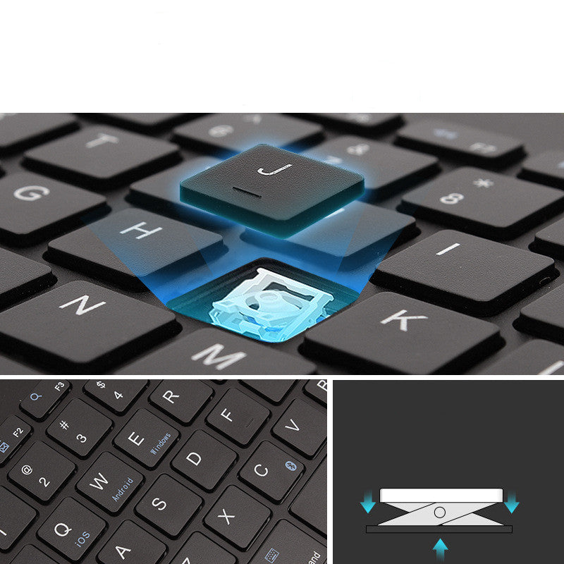 Mobile Phone Desktop Computer Charging Wireless Bluetooth Keyboard