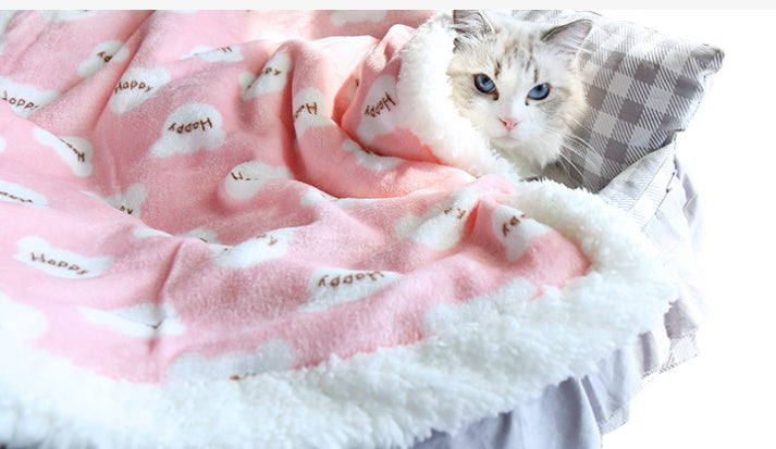 Winter Warm And Thick Flannel Pet