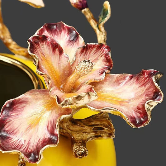 Light Luxury Enamel Vase American Living Room Desktop Ceramic