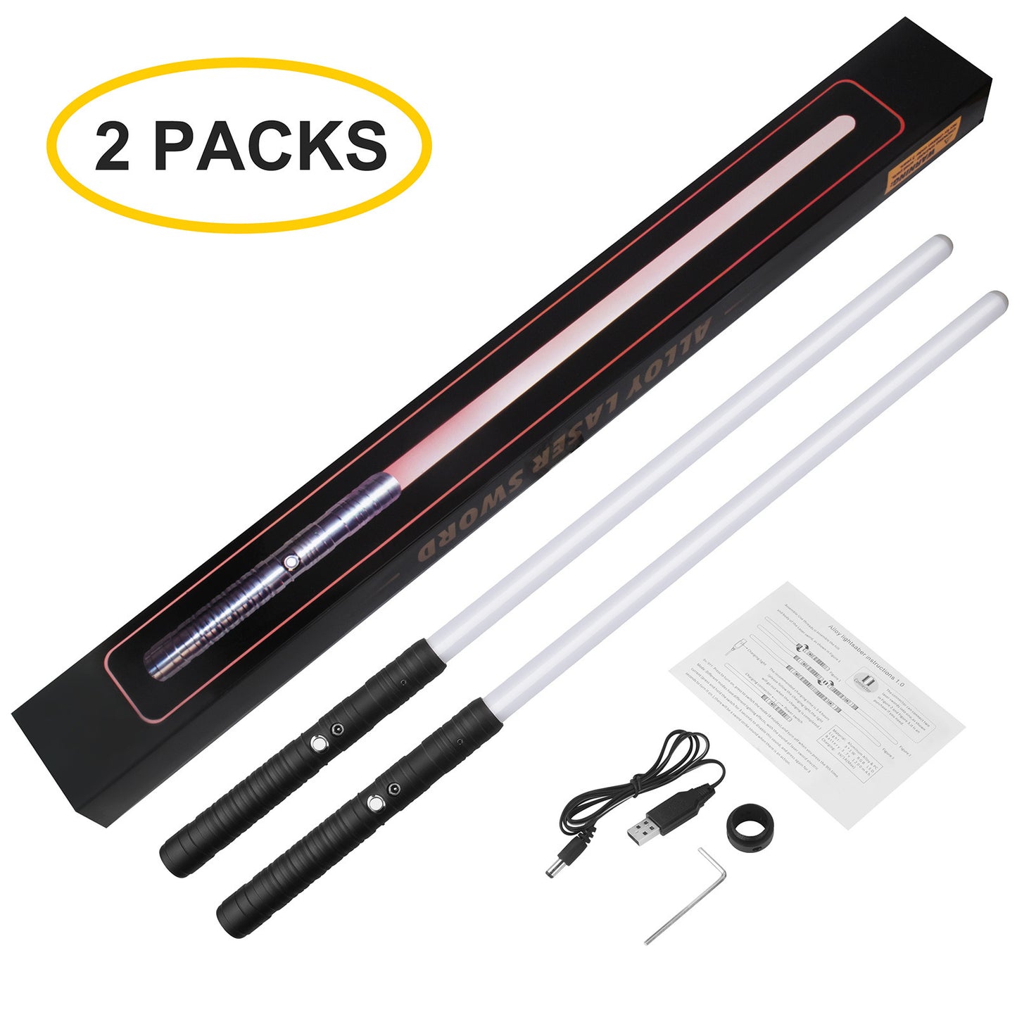 Rechargeable RGB Sound And Light Flash Sword