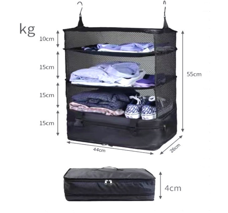 Outdoor Travel Suitcase Buggy Bag Business Trip Three Layers