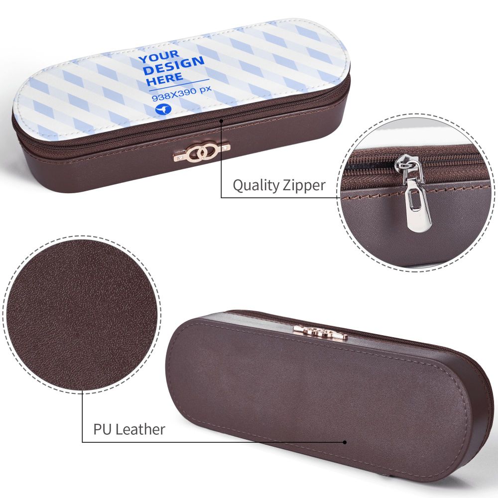 Large-capacity Three-dimensional Hardshell Leather Pencil Case