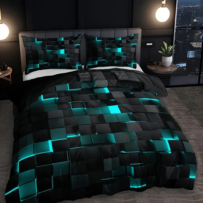 Abstract Grid Series Quilt Cover Digital Printing Bedding