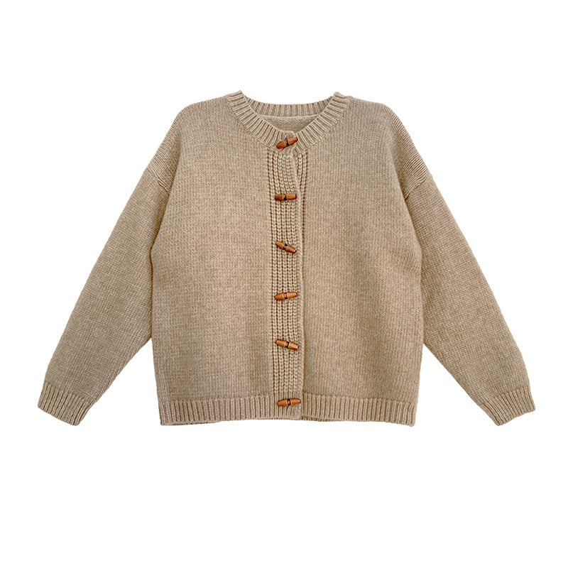 Women's Winter New Horn Button Sweater
