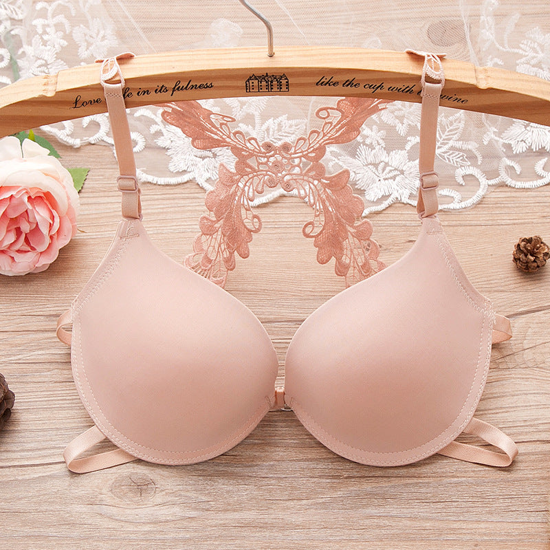Women's Sexy Lace Beautiful Back Buckle Bra