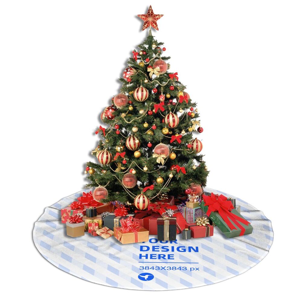 Create Your Own Durable Flannel Christmas Decor Plush Tree Skirt