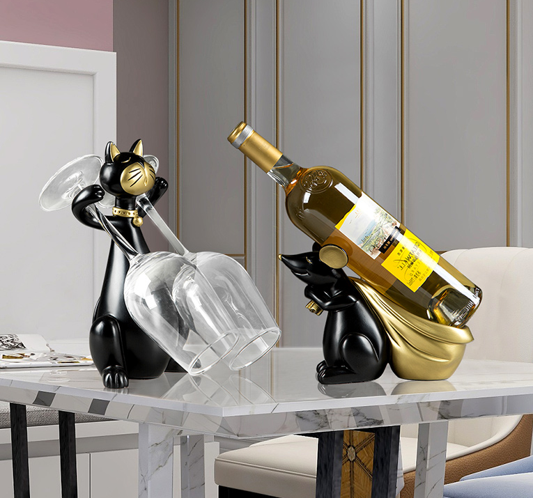 Wine Rack Modern Wine Cabinet Display Porch Dining Table Decoration