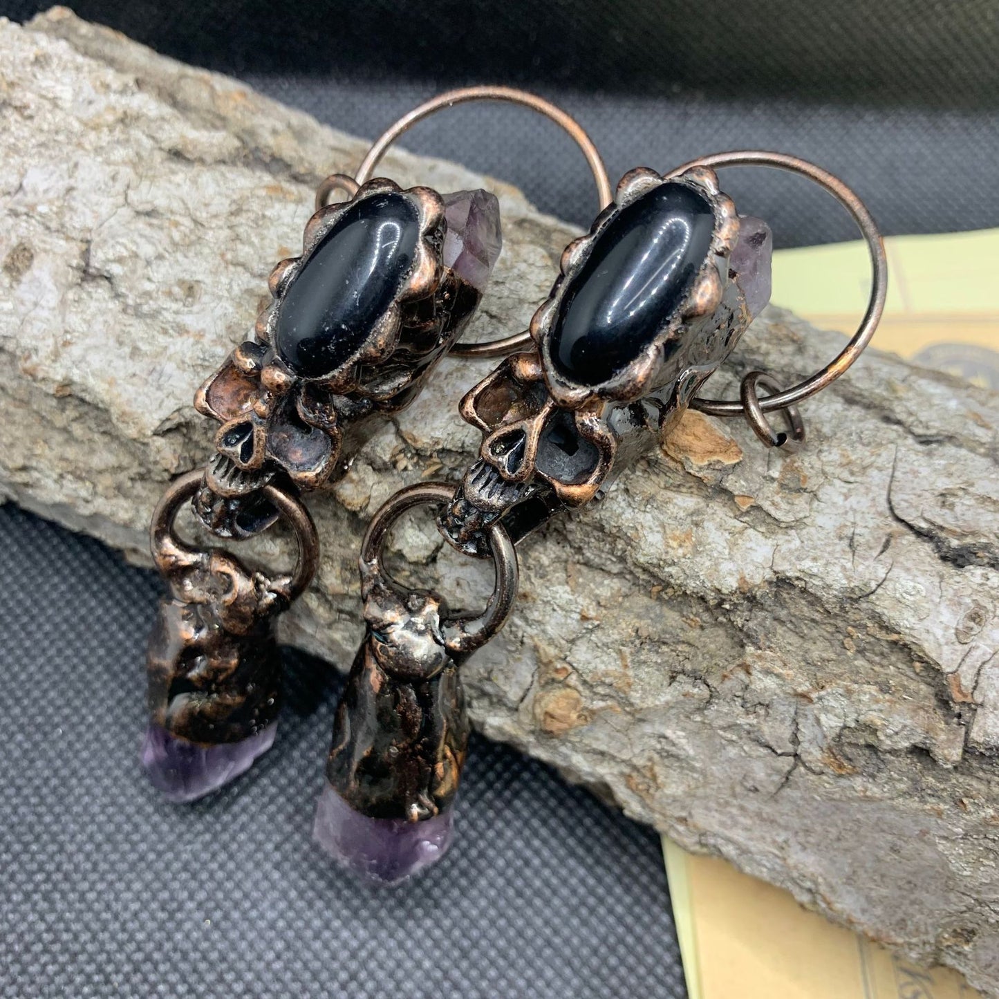 Skull Bronze Personalized European And American Sweater Chain Pendant