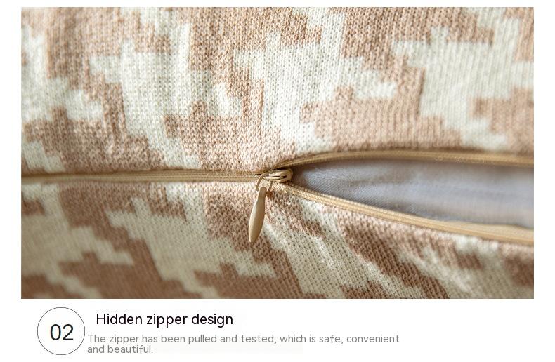 Nordic Black And White Houndstooth Series Sofa Cushion Cover Angsge Pillow Cover