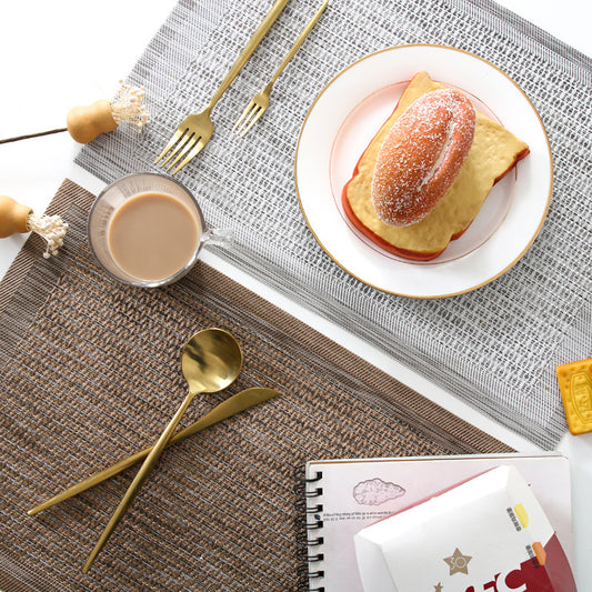 Plain PVC Rectangular Table Cloth Western-style Placemat