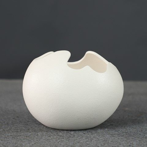 Eggshell Living Room Ceramic Hydroponic Vase Pot Desktop Flower Small And Simple Indoor Green Dill