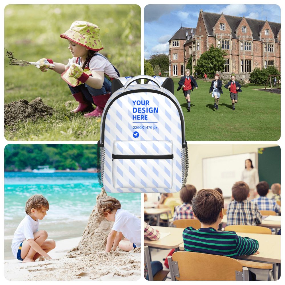 Create Your Own Lightweight Simple And Large Capacity Children's Schoolbag