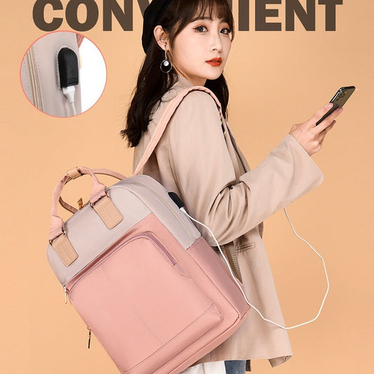 Fashionable USB Rechargeable Backpack Computer Bag