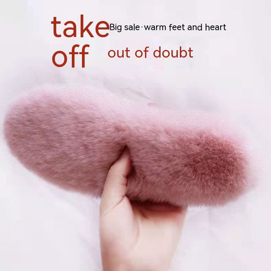 Thick Rabbit Fur Winter Warm Insole