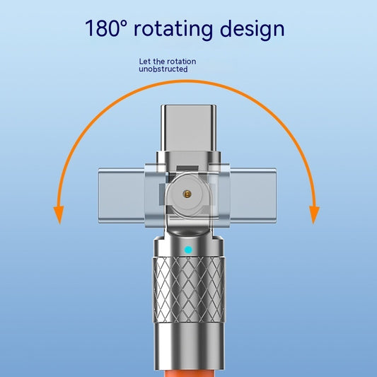 Mobile Game Rotating Elbow Data Super Fast Charge Charging Cable