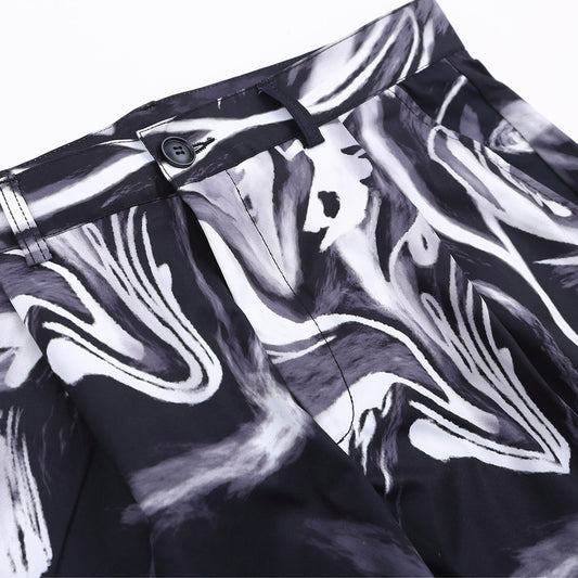 Tie Dye Pants Men's Loose Street Straight