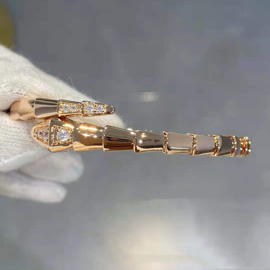 Rose Gold Snake Bone Masculine White Gold Bracelet Niche Light Luxury