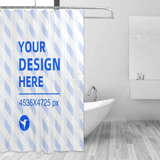 Create Your Own 72x72in Waterproof Quick Dry Bathroom Shower Curtain