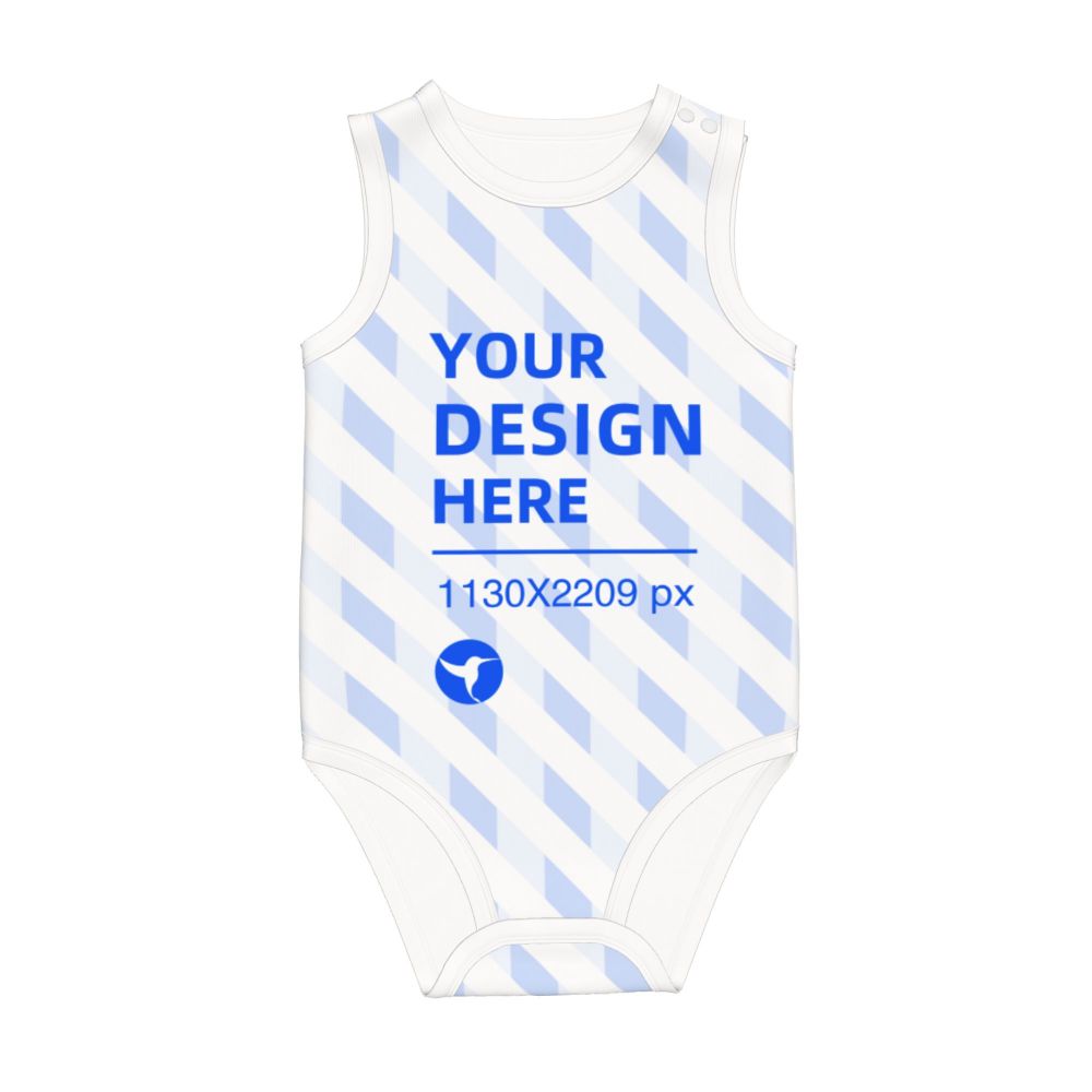 Create Your Own Soft And Skin-friendly Baby Cotton Sleeveless Romper