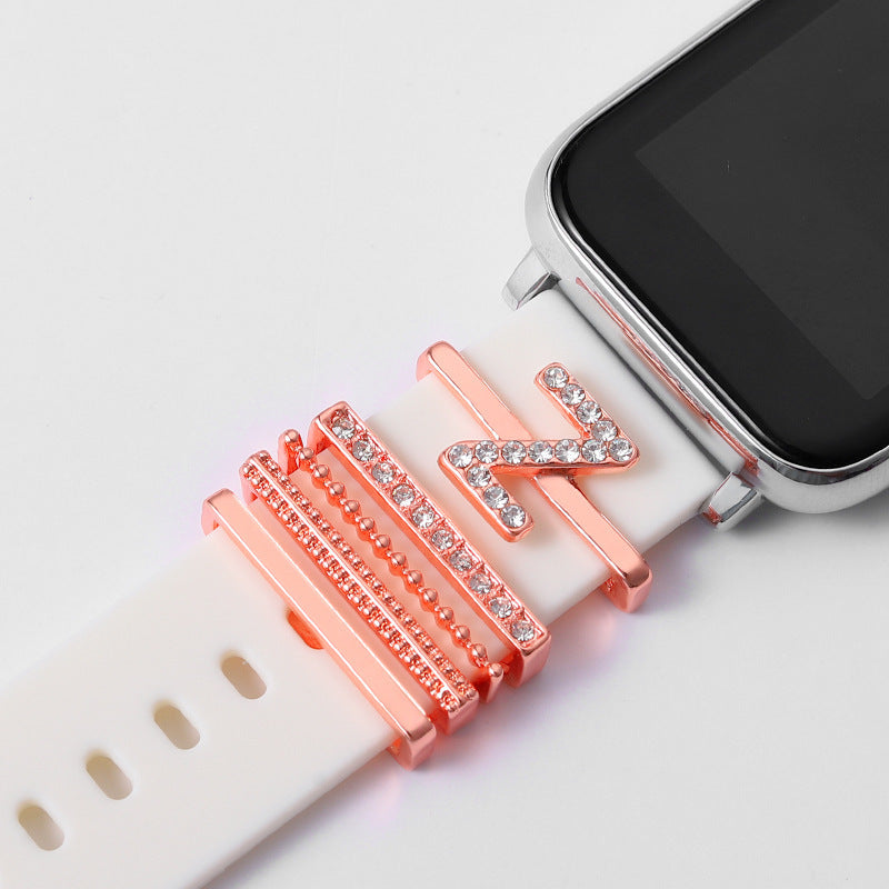 Rose Gold English Alphabet Buckle