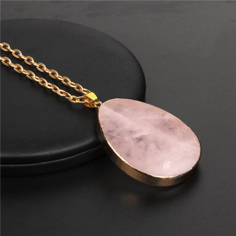 Fashion New Product Temperament Natural Amethyst Cluster Necklace