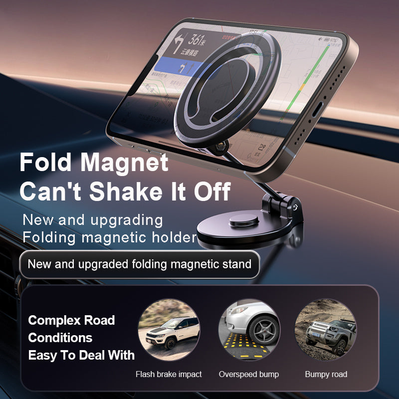 Magnetic Phone Holder For Car, Powerful Magnets Military Grade Suction Car Phone Holder Mount Dashboard Windshield Cell Phone Holder Phone Stand For Car Android Automobile Cradle