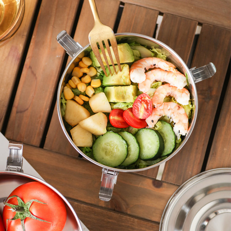 Stainless Steel Food Grade Thickened Seal With Lid Large Capacity Lunch Box