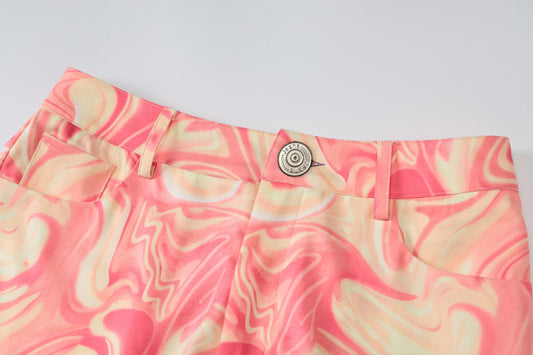 Women's Fashion Printed Loose Casual Flare Pants