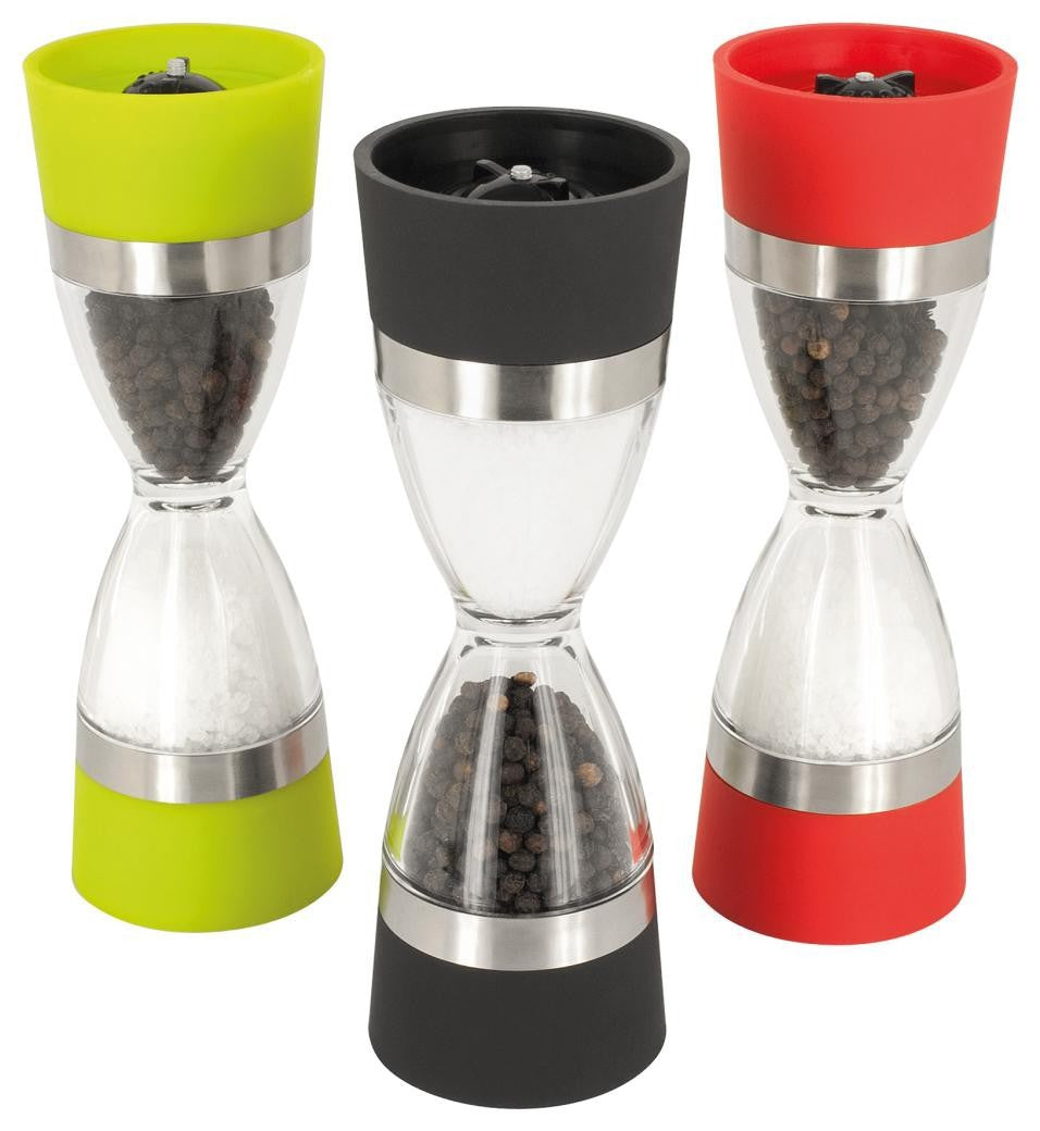 Hourglass 2-in-1 Dual Head Manual Pepper Grinder