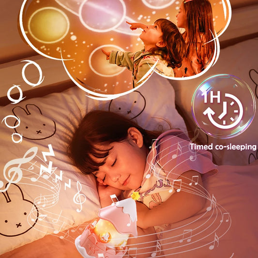 Creative Atmosphere Starry Sky Lights Music Music Music Box