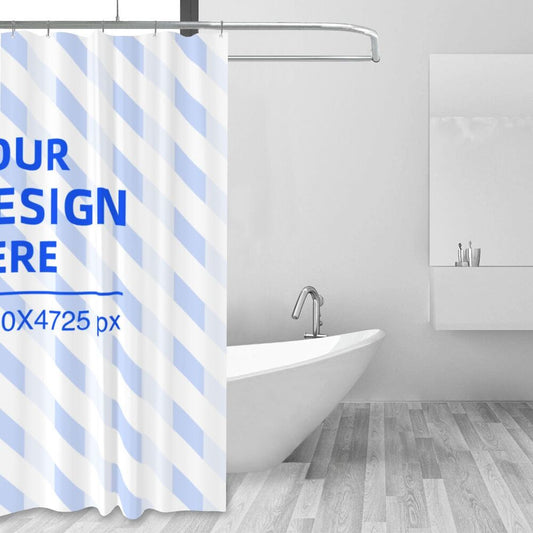 Create Your Own 60x72in Waterproof Quick Dry Bathroom Shower Curtain