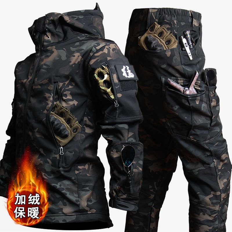 Green Camouflage Military Uniform Men's TACTICAL SUIT