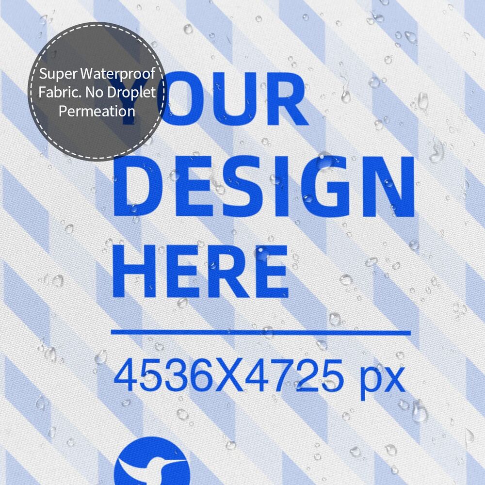 Create Your Own 72x72in Waterproof Quick Dry Bathroom Shower Curtain