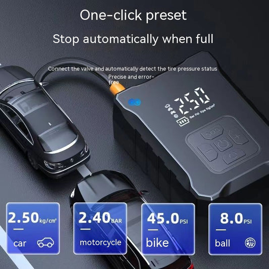 Car Portable Inflating Tool High-power Electric Tire Inflating