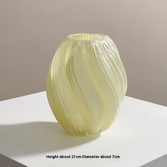 Creative Cream Glass Vase Living Room Decoration
